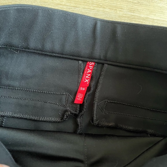 Spanx The Perfect Pant Womens Medium Black Ankle Back Seam Skinny Ponte Pull On - Picture 3 of 10